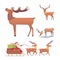 Christmas reindeer holiday mammal deer xmas celebration cute decoration winter art new year wildlife animal and santa