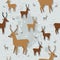 Christmas reindeer seamless pattern