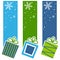 Christmas Retro Gifts Vertical Banners