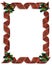 Christmas Ribbons Holly border frame