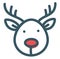 Christmas rudolph, icon