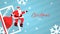 Christmas sale animation mobile phone santa claus