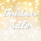 Christmas sale colorful yellow night stars background eps10