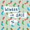 Christmas sale funny banner with socks