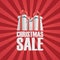 Christmas sale poster template. Holiday sales