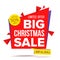 Christmas Sale Special Offer Banner Vector. Sale Label. Illustration