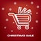 Christmas sales vector illustration