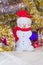 Christmas salt dough snowman