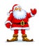 Christmas santa claus stand with lift hand