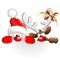 Christmas Santa and Reindeer Fun Cartoon
