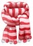 Christmas Santas striped scarf