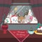 Christmas scene with animals singing carols