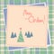 Christmas scrapbook design with tree