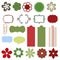 Christmas scrapbook elements