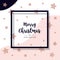 Christmas scribble stars rose gold card greeting text background