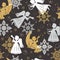 Christmas seamless pattern.