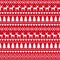 Christmas seamless pattern, card - Scandinavian sweater style.