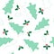 Christmas seamless pattern of chess trees and holly branches, concept of Christmas and New Year