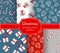 Christmas seamless pattern collection Winter theme print Christmas ball toy gift boxe sweet candy New Year Christmas holiday