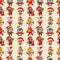 Christmas seamless pattern design with editable background
