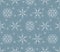 Christmas seamless pattern of fasteners laid out in the shape of snowflakes. Vector background