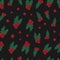 Christmas seamless pattern with holly berries for fabric, textile, paper, wrapping