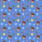 Christmas seamless pattern with stars, snowflakes, Xmas bells and candies