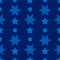 Christmas semless pattern with snowflake, star and circle on blue background