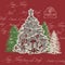Christmas sence- Christmas tree with multiple Christmas gifts