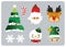 Christmas set icons