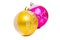 Christmas shiny balls of two colors