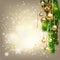 Christmas shiny with decorate background and space for your text