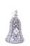 Christmas silver bell decoration.