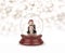 Christmas snow globe on white. Can be used as a Christmas or a New Year gift or symbol. Christmas and New Year design element. Toy