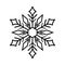 Christmas Snow Ornament Icon illustration vector