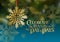 Christmas snowflake with Christian cross Day of Days ornament background graphic
