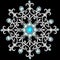 Christmas snowflake crystal precious. Beautiful jewelry, medallion, brooch, decoration on neck, mandala, frame. Fashion pattern b