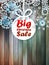 Christmas snowflakes with big sale.