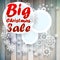 Christmas snowflakes with big sale.