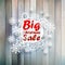 Christmas snowflakes with big sale.