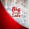 Christmas snowflakes with big sale. + EPS10