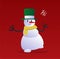 Christmas snowman banner