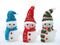 Christmas snowman and decorations on a white background with the concept of celebration,Christmas, New Year, giving, happiness,hol