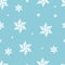 Christmas snowman light star blue pastel pattern