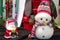 Christmas snowman and santa claus gifts