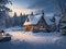 Christmas Snowy Winter Landscap