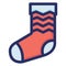 Christmas, sock, stocking Isolated Vector icon which can easily modify or edit