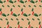 Christmas specific seamless pattern of holly for print on fabric or paper