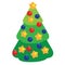 Christmas spruce tree in cartoon style, new year symbol.