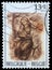 Christmas stamp printed in Belgium shows Madonna and Child